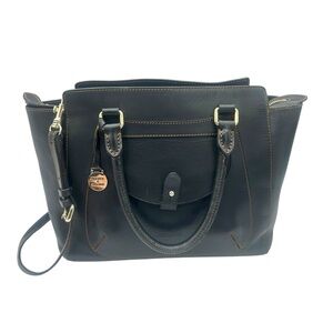 Dooney & Bourke Alto Giovanna Satchel Dark Blue Leather